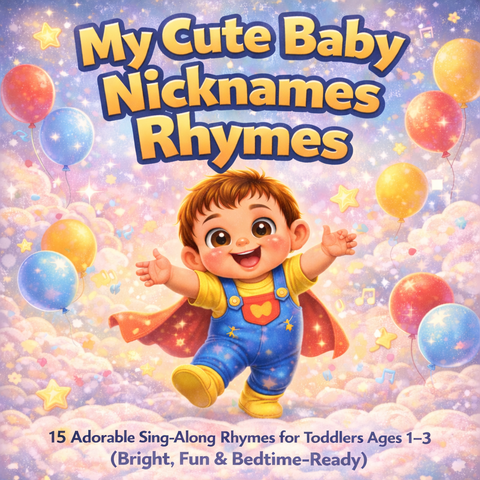 My Cute Baby Nicknames Rhymes for Toddlers Ages 1–3 | 15 Fun Sing-Along Kids Rhymes Book