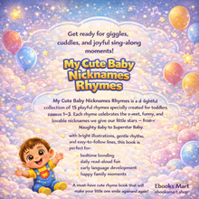 My Cute Baby Nicknames Rhymes for Toddlers Ages 1–3 | 15 Fun Sing-Along Kids Rhymes Book