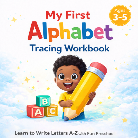 My First Alphabet Tracing Workbook for Kids Ages 3–5 | Learn to Write Letters A–Z | Printable Preschool Handwriting Practice PDF