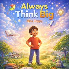 Always Think Big by Miss Poppy | Motivational Story Book for Kids About Confidence, Dreams and Growth Mindset