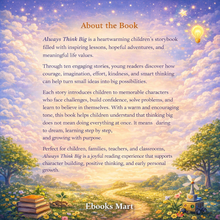 Always Think Big by Miss Poppy | Motivational Story Book for Kids About Confidence, Dreams and Growth Mindset